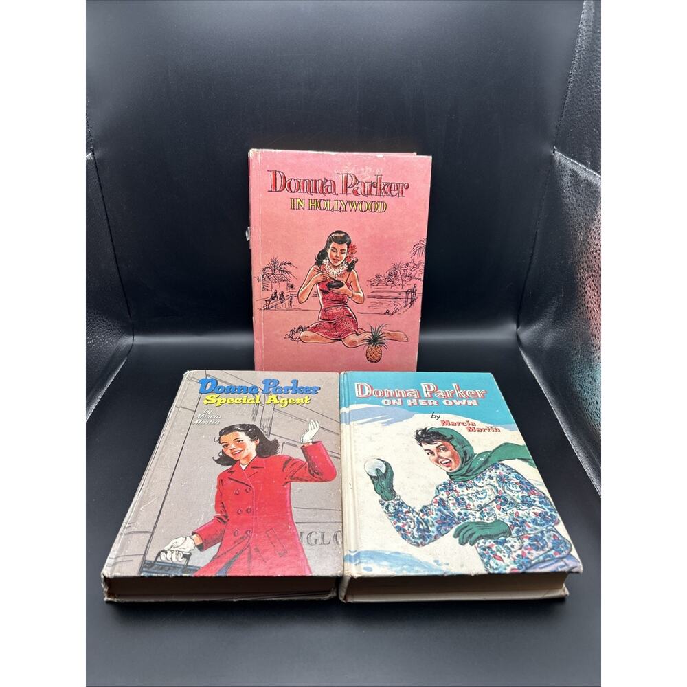 Donna Parker Vintage Books Lot of 3 Marcia Martin - 1950s, 1960s, Girl Mystery